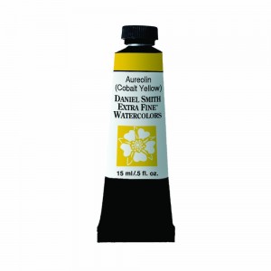 Aureolin (Cobalt Yellow), Watercolor 15 ml Paint Tube
